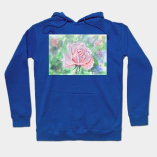 A rose with dew drops Hoodie